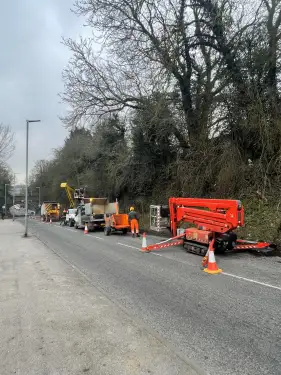 Click Here To Enlarge This Photo Of Mansfield Cliff Maintenance